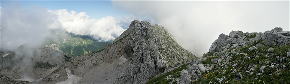 Панорама с перевала : 2006, август - Абхазия, Хипста