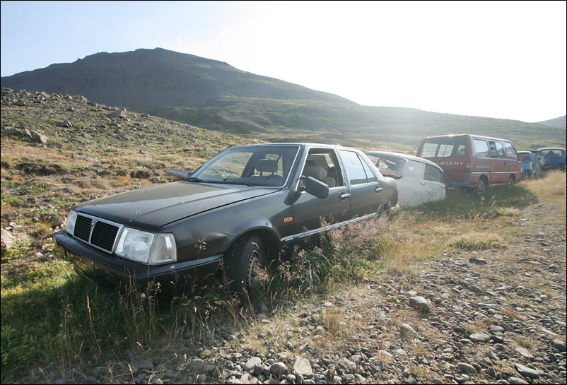 Свалка машин возле Акьюрейри : 2008, август - Исландия (Iceland)